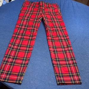 J Crew Stewart Tartan Plaid Stretch Cotton Winnie Pant sz. 0
